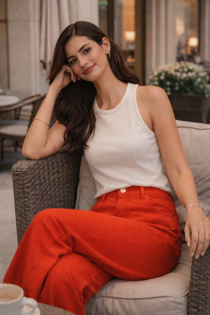 Wide-Leg Denim Jeans - Image 2
