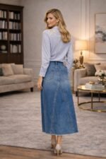 Classic Denim Skirt - Image 2
