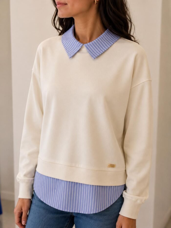 cotton knit shirt - Image 1