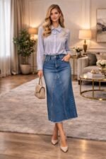 Classic Denim Skirt