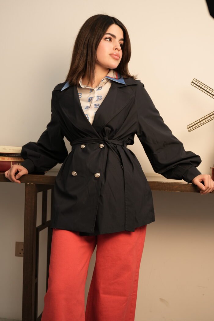 Medium-Length Trench Coat - Image 1