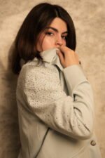 ⁦Elegant Blue Blazer with Strass Details⁩ - الصورة ⁦3⁩