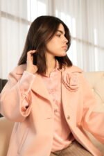 Floral Motif Pink Jacket